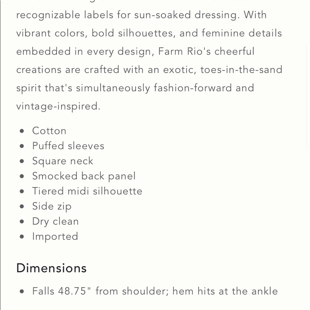 FARM Rio blue banana midi dress - Picture 5 of 5